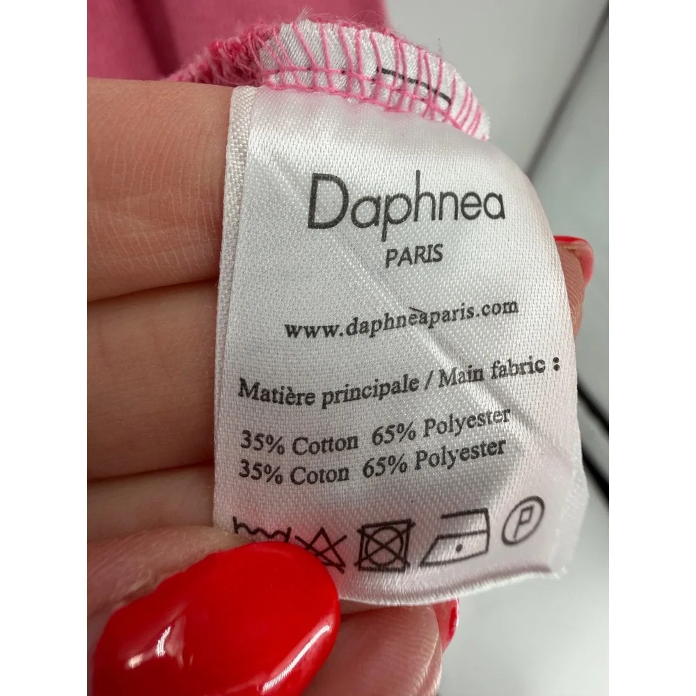 Daphnea Paris Knit‎ Maxi Dress Womens L Pink Sleeveless Barbiecore Coquette Chic